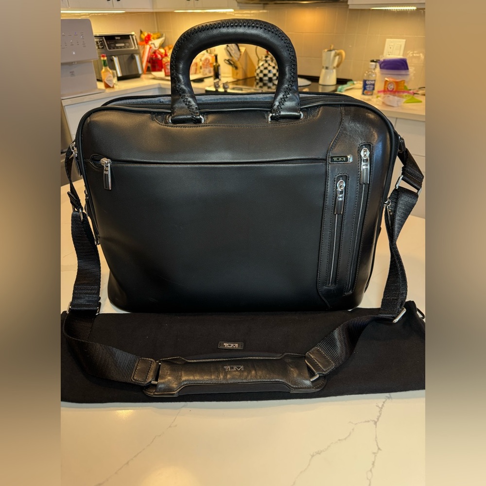 Tumi Narita Slim Black Briefcase